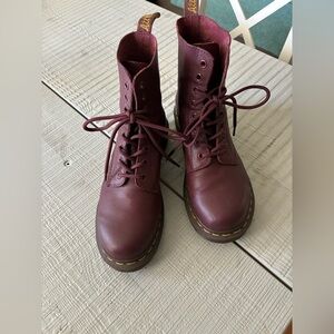 Dr. Martens Women 1460 Pascal Cherry Red Combat Boots size 8